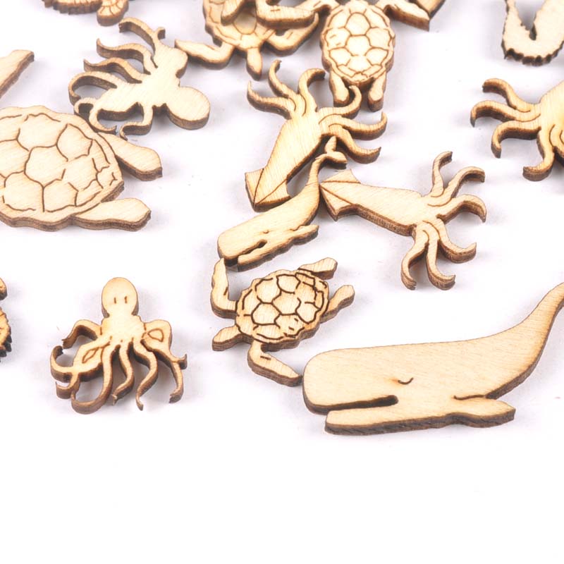 20Pcs 25-40mm Sea Turtle/horse - Craft Embellishment ulasan dan harga