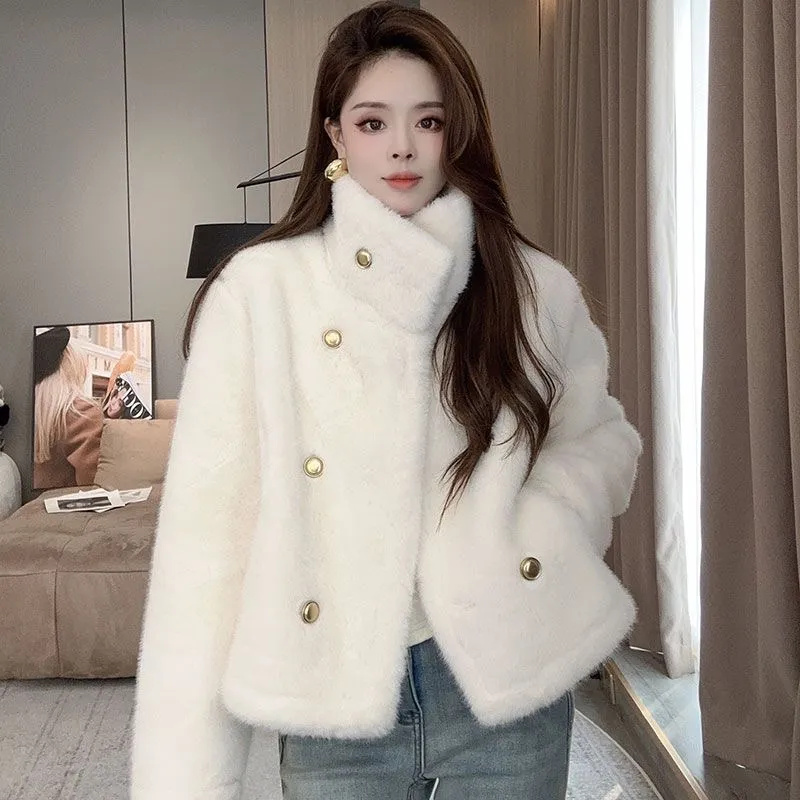 Mink Velvet Coat Female 2026 A - Velvet Ribbon Roll ulasan dan harga