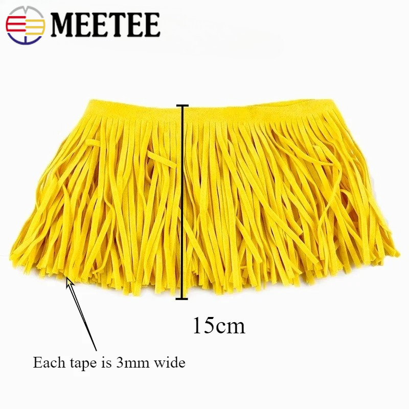 1-5M 15cm Suede Tassel Fringes - Fringe Ribbon Sewing ulasan dan harga