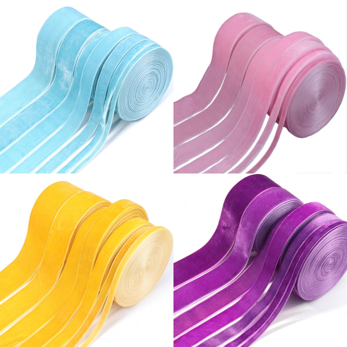 5-10yards/roll Velvet Ribbons  - Velvet Ribbon Roll ulasan dan harga