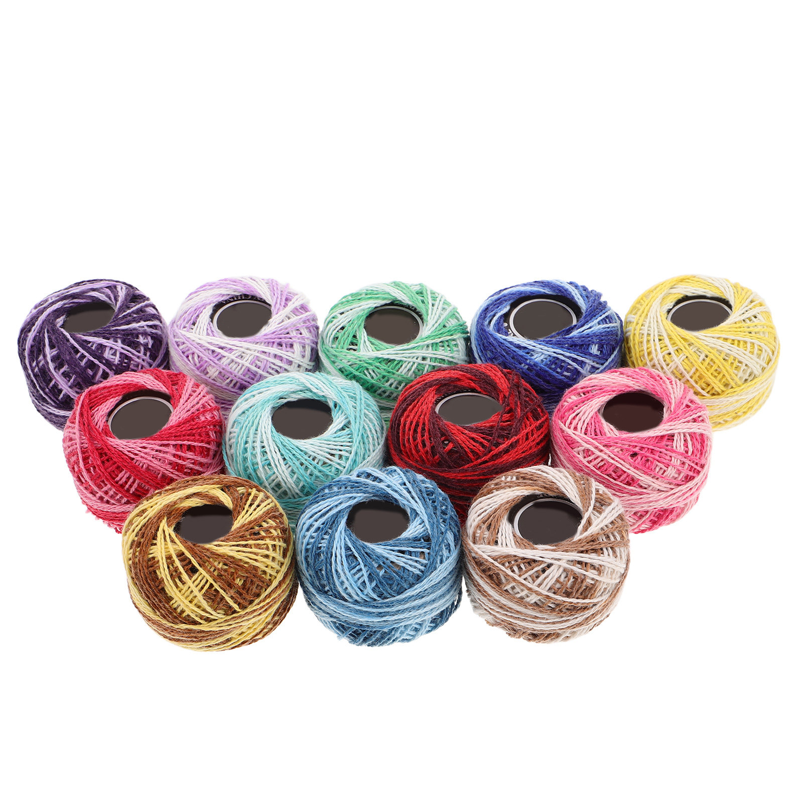 12Pcs Colorful Cotton Embroide - Embroidery Craft ulasan dan harga