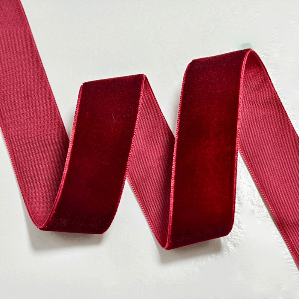 5 Yards/Roll Velvet Ribbon DIY - Velvet Ribbon Roll ulasan dan harga